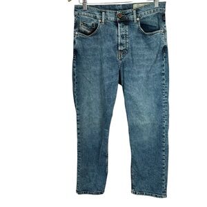 Diesel Angel Button Fly Straight Leg Blue Jeans Regular Fit Denim Women 27x32